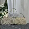 Venta Caliente Transfronteriza de Amazon Vestido de Noche de Perlas para Mujer Bolso de Mano con Incrustaciones de Diamantes Bolso de Mano Bolso de Hombro