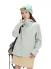 Chaqueta cortavientos con capucha, informal, de color sólido, a la moda, para primavera y otoño, nueva, de nicho, suave y a la moda.