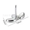 Tachuela tridimensional de titanio F136 con tres hojas en forma de marquesa, joyería para piercing de titanio aleación G23, tachuela para cabeza y labio