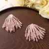 Moda Sul-Coreana Flor de Franja de Cristal DIY Flor Elegante Feita à Mão Clipe Lateral Flor de Sapato Acessórios Decorativos para Capa de Celular