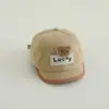 Gorra de Béisbol Infantil Coreana de Dibujos Animados al por Mayor Oso Dulce de la Suerte Gorra con Visera Corta para Niños de 1 a 3 Años