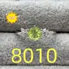 Anel de olivina natural 6*6M cristal lapidado incrustado à mão tesouro de cor live pequeno livro vermelho live fornecimento de fábrica