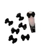 Accesorios para Uñas Falda de Lunares Perla de Moda Lazo Accesorios de Corbata de Moño Negra Clásica de Gama Alta