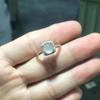 Anillo de mujer de calcedonia de hielo alto con incrustaciones de niebla, anillo de regalo, atmósfera, moda, comodín, ajustable, ventas directas de fábrica