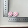 Tela Cuadros Dulces Botones Redondos, Accesorios para Ropa, Accesorios para Joyería DIY, Pasadores para el Cabello, Fundas para Teléfonos Móviles, Bolsos y Zapatos