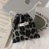 Bolsita de tela a cuadros con cordón para monedas, llaves, artículos varios, bolsa de almacenamiento para niñas, lápiz labial, cosméticos, bolsa organizadora
