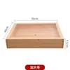 Caja de Sashimi de Madera Estilo Japonés con Tapa, Caja para Pescado, Caja para Salmón, Plato para Carne de Res, Plato para Verduras, Caja de Madera, Caja de Madera Blanca para Sushi