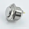 Interruptor de Botão Metálico Loniu 12mm de Aço Inoxidável Cabeça Alta Auto-Retornável Sem Iluminação À Prova D'Água