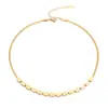 Collar Corto Simple de Personalidad para Mujer, Colgante Cuadrado con Grabado de Amor Estilo Europeo y Americano, Cadena para Clavícula, Acero de Titanio, Color sin Desgaste