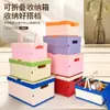 Nueva caja de almacenamiento plegable para juguetes infantiles, bonita papelera de almacenamiento de ropa estilo caricatura, cubo de almacenamiento para bloques de construcción de uso doméstico para la sala de estar