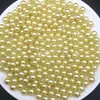 3,8~4mm Ultra Pequenas Coloridas Alto Brilho Sem Furo ABS Polido em Água Pérola Artificial DIY Fundição em Resina Inlay Redondo Contas Soltas
