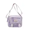 Nova Bolsa de Ombro Estudante Outono 2025 Moda Feminina Bolsa Transversal de Nylon Bolsa Casual para Dor Bolsa de Passeio Viagem
