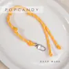 Bolso de Estilo Nuevo con Correa Tejida a Mano de Paracord, Correa de Muñeca Anticaída para Llevar, Tendencia Portátil de Cuerda Tejida Estilo Nuevo