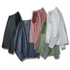 Asequible, como el algodón, absorbe la humedad, transpirable, antiolor, universal, para exteriores, manga larga, capa base, camiseta de secado rápido 8918