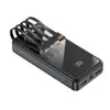 Carregador Portátil Novo de Grande Capacidade Transfronteiriço 20000 mAh 22,5W Carregamento Super Rápido com Cabo Display Digital Fonte de Alimentação Móvel Lote