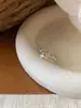 Diseño de Nicho Estilo Dulce y Fresco Estrella de Cuatro Puntas Circonita Sintética Anillo de Doble Capa para Mujer Diseño de Nicho Anillo para Dedo Índice para Mujer