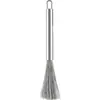 Cepillo de limpieza de acero inoxidable con mango largo, cepillo de alambre a nanoescala para lavar ollas. Cepillo premium de acero inoxidable una gran herramienta para la limpieza de ollas. Disponible al por mayor.