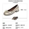 Zapatos de Mujer de Moda Estilo Nuevo Cómodos para Estar de Pie Mucho Tiempo, Zapatos de Mamá, Zapatos de Verano de Alta Venta con Tacón Bajo y un Divertido Diseño de Moño