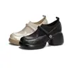 Zapatos Mary Jane populares de estilo francés para mujer, nuevo modelo otoño 2026, tacón grueso, zapatos pequeños de cuero con suela gruesa, zapatos de vestir versátiles para mujer