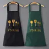 Nuevo delantal de cocina para el hogar impermeable a prueba de aceite moderno lindo ropa de trabajo para hombres y mujeres delantal de cocina delantal de cintura personalizado