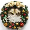 Nueva Guirnalda de Decoración Navideña Ratán Artificial Corona Navideña para Colgar en la Puerta Accesorios de Decoración para Ventanas Decoraciones Navideñas