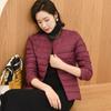 Estilo Celebridad 2025 Yy Chaqueta Ligera de Plumas Corta para Mujer Primavera Otoño Invierno Temporada Baja Ajustada Sin Cuello Forro Interior Cálido