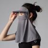Nueva Máscara Protectora Solar de Seda de Hielo de Placa Grande para Mujer Verano Protección de Cuello Largo Anti-UV Máscara Sombrilla para Montar con Visera