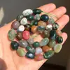 Material natural cristal ágata grava con cuentas sueltas accesorios para joyería diy agujero agujero cuentas amorfas