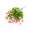 Comércio Exterior Amazônia Camélia Artificial Flor de Plástico Gipsofila Flor Artificial Buquê de Rosas Eucalipto de Sete Ramos