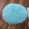 2025 Nuevo Boino de Terciopelo de Visón de Pelo Largo para Mujer Otoño e Invierno Lindo y Dulce Más Fácil de Combinar Sombrero Octogonal Sombrero de Pintor Tejido