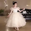 Vestido Formal de Alta Gama para Niña, Vestido de Lujo Ligero de Nicho para Cumpleañera Anfitriona Princesa, Atuendo para Dama de Honor y Presentación de Piano