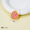 Pingente de Rosto Sorridente Assimétrico Popular Transfronteiriço Expressão Fofa Pingente de Liga Leve Acessórios para Pulseira Colar DIY