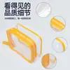 Bolsa de aseo transparente de PVC, Bolsa de almacenamiento de viaje impermeable, Bolsa de maquillaje portátil, Estilo moderno simple, Admite personalización