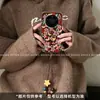 Adecuado para Funda de Teléfono Móvil Huawei Mate80Pro con Estilo Artístico y Diseño de Nicho, Huaweimate70 con Correa, 60 Floral Retro