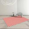 Alfombra de tablero de ajedrez para dormitorio, sala de estar, estilo sencillo, habitación de niña, mesita de noche, mesa de centro, sofá, alfombra de piso a cuadros de celebridades de Internet