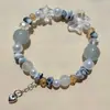 Pulseira de Joias Novo Estilo Coreano Temperamento Pulseira de Contas de Cristal Pulseira de Casal Estudante Crianças Joias Femininas Venda por Atacado
