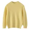 Suéter de Cachemira de Siete Puntos para Niños Otoño e Invierno, Cuello Medio Alto, para Niños y Niñas, Punto de Canalé Engrosado, Color Sólido, Versátil, Suéter Simple de Punto