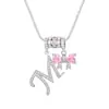 Collar con Letras Dopamina Popular Transfronterizo Set de Tres Piezas con Accesorios de Lazo, Elegante y Versátil Set de Collares con Letras