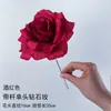 Arreglo floral de bola de rosas material floral rosa diamante individual boda simulación rosa individual bola de flores coreana para boda
