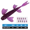 Taiyu Flotante TPE Mariposa Cola de Pez Natatoria Paquete de 10 Señuelos Cebo Suave Cebo Artificial para Peces de Pozo Negro, Pez Mandarín, Lubina - Mayoreo