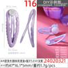 Nueva Pinza para el Cabello Bb Color Caramelo INS Borde Ondulado Golpeteo Linda Niña Corazón Pinza para el Cabello Clip para Flequillo DIY Hecho a Mano Casero