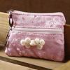 Artesanías con Características Chinas para Extranjeros Nanjing Yunjin Algodón de Doble Tiro Billetera Pequeña para Mujer Cartera Bordada