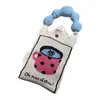 Novo design de nicho bonito dos desenhos animados Mini malha saco do telefone móvel All-match pequeno portátil Commuter Crossbody pequeno saco quadrado