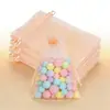 Bolsa de embalagem para sabonete artesanal, bolsa de rede com bolinhas perfumadas para sabonete, bolsa de rede respirável, bolsa de chifon, sachê, bolsa de sachê vazia, bolsa de rede