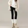 Leggings de maternidade para primavera e outono, calças finas de maternidade para o outono, calças com suporte para a barriga, roupas de maternidade plus size para gravidez, roupas de outono