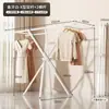 Tendedero plegable para uso doméstico, tendedero de piso para balcón, tendedero simple para viviendas de alquiler, no requiere instalación, una herramienta mágica para secar edredones