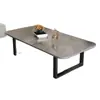 Mesa de café de pizarra para sala de estar, Mesa de café simple para uso doméstico, Mesa de café pequeña móvil, Mesa de café para casa de alquiler, Mesa de café de una sola capa, Uso en oficina y comercial