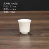 Porcelana de Jade Taza Individual Taza de Té Kung Fu Porcelana Blanca de Dehua Taza de Té Pequeña Juego de Té Tazón de Té Taza de Degustación