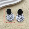 Pendientes populares de arcilla polimérica hechos a mano de Amazon, pendientes largos simples y elegantes para mujer, combinan con todo, venta al por mayor