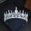 Dropshipping Artículos Pequeños al Por Mayor: Diadema Corona de Cristal con Pedrería Plata Oro Claro Accesorio para el Cabello para la Boda de la Novia